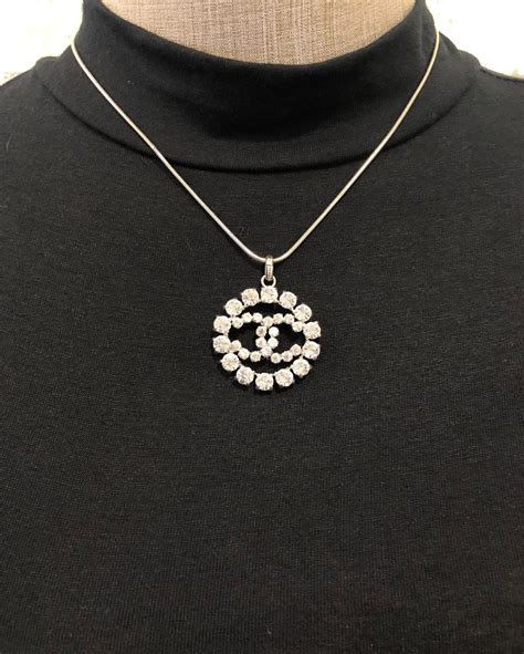 chanel locket necklace|authentic Chanel necklace for sale.